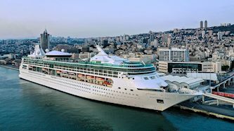 הספינה Rhapsody of the Seas של רויאל קריביאן בנמל חיפה, צילום: נמל חיפה